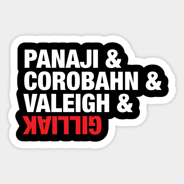 PANAJI, COROBAHN, VALEIGH & GILLIAK Sticker by KARMADESIGNER T-SHIRT SHOP